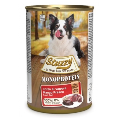 Stuzzy Monoprotein Grainfree Fresh Beef, 400g - беззерновая тушеная свежая говядина для собак