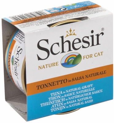 Schesir(Italy) Cat-соус из тунца для кошек 70г