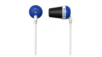 Koss Plug In-ear, 3.5 mm, Blue, Noice canceling,