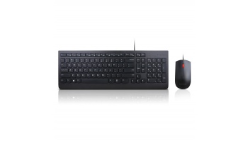 Lenovo Keyboard and Mouse Combo, Wired, Keyboard layout English/Lithuanian, Black