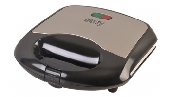 Waffle maker Camry CR 3019 Black/Inox, 700 W, Belgium, Number of waffles 2, Ceramic coating