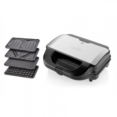 ETA 4 in 1 sandwich maker  ETA315190010 Black/Stainless steel, 900 W, Number of plates 4, Number of sandwiches 2