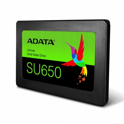 ADATA Ultimate SU650 3D NAND SSD 480 GB, SSD form factor 2.5”, SSD interface SATA, Write speed 450 MB/s, Read speed 520 MB/s