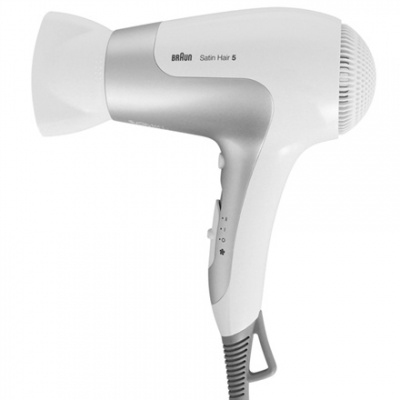 Braun Satin Hair 5 HD 580 Warranty 24 month(s), Ionic function, 2500 W, White/ silver