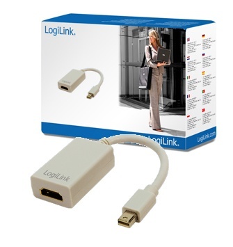 Logilink Adapter Mini DisplayPort to HDMI with Audio: HDMI A, Mini DisplayPort