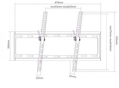 Sunne Wall mount, 37-70-ET, 37-70 ", Tilt, Maximum weight (capacity) 35 kg, Black