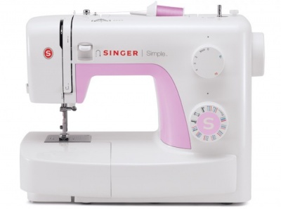 Sewing machine Singer SIMPLE 3223 White/Pink, Number of stitches 23, Number of buttonholes 1,