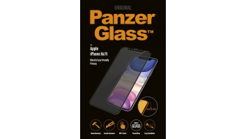 PanzerGlass P2665 Apple, iPhone Xr/11, Tempered glass, Black, Case friendly with Privacy filter