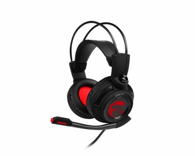 MSI DS502 Gaming Headset, Wired, Black/Red