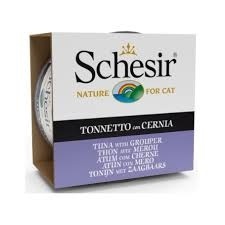 Schesie Cat-консервы из тунца и ГРУПЕР в желе 85г