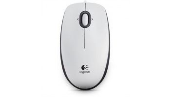 Logitech B100 White, Portable Optical Mouse