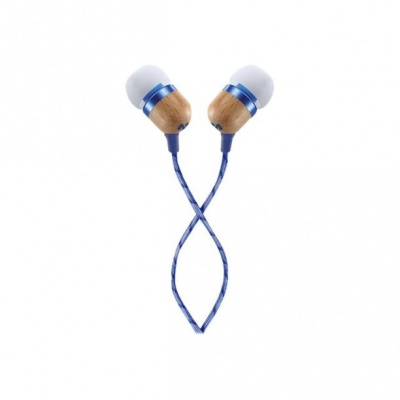 Marley Smile Jamaica Earbuds, In-Ear, Wired, Microphone, Denim