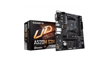 Gigabyte A520M S2H 1.0 Processor family AMD, Processor socket AM4, DDR4 DIMM, Memory slots 2, Chipset AMD A, Micro ATX