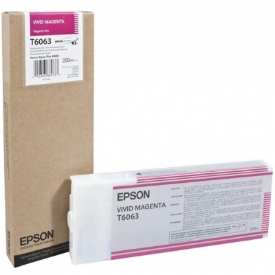 Epson T606300 Ink Cartridge, Vivid Magenta