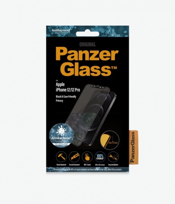 PanzerGlass For iPhone 12/12 Pro, Glass, Black, Privacy glass, 6.1 "