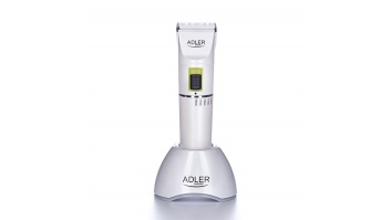 Adler Hair clipper AD 2827 Cordless or corded, Number of length steps 4, White