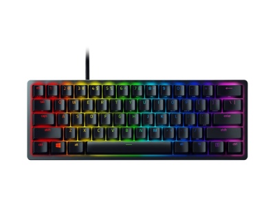 Razer Huntsman Mini 60%, Gaming keyboard, Opto-Mechanical, RGB LED light, NORD, Black, Wired