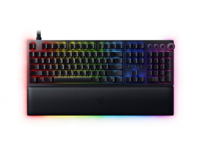 Razer Huntsman V2, Optical Gaming Keyboard, RGB LED light, RU, Black, Wired