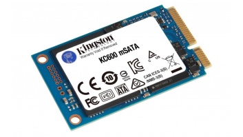 Kingston KC600 512 GB, SSD interface mSATA, Write speed 520 MB/s, Read speed 550 MB/s