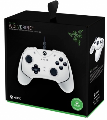 Razer Wolverine V2 For Xbox Series X/S, Wired Gaming controller, Mercury White