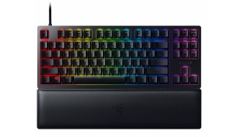 Razer Huntsman V2 Tenkeyless, Optical Gaming Keyboard, RGB LED light, RU, Black, Wired, Linear Red Switch