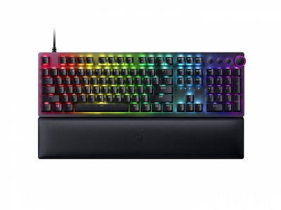 Razer Huntsman V2 Optical Gaming Keyboard RGB LED light, RU, Wired, Black, Linear Red Switch, Numeric keypad