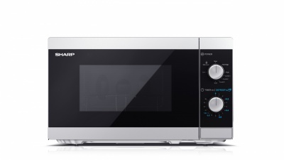 Sharp Microwave Oven with Grill YC-MG01E-S Free standing, 800 W, Grill,  Silver