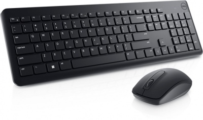 Dell Keyboard and Mouse KM3322W Keyboard and Mouse Set, Wireless, Batteries included, US, Black