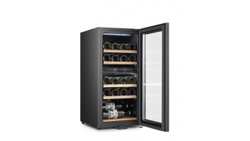 Adler Wine Cooler AD 8080 Energy efficiency class G, Free standing, Bottles capacity 24, Cooling type Compressor, Black