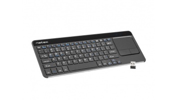 Natec Keyboard NKL-0968 Turbo Slim Wireless, US, USB Type-A, Black