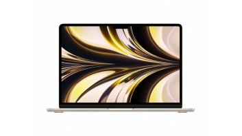 Apple MacBook Air Starlight, 13.6 ", IPS, 2560 x 1664, Apple M2, 8 GB, SSD 512 GB, Apple M2 10-core GPU, Without ODD, macOS, 802.11ax, Bluetooth version 5.0, Keyboard language Russian, Keyboard backlit, Warranty 12 month(s), Battery warranty 12 month(s), 