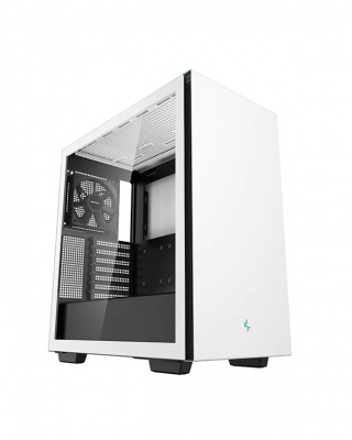 Deepcool MID TOWER CASE CH510 Side window, White, Mid-Tower, Power supply included No