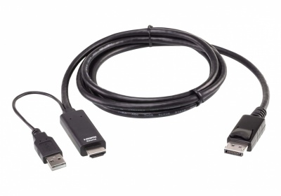 Aten 2L-7D02HDP True 4K 1.8M HDMI to DisplayPort Cable