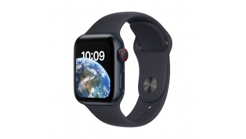 Apple Watch SE GPS + Cellular MNPL3EL/A 40mm, Retina LTPO OLED, Touchscreen, Heart rate monitor, Waterproof, Bluetooth, Wi-Fi, Midnight, Midnight