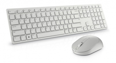 Dell Keyboard and Mouse KM5221W Pro Wireless, US, 2.4 GHz, White