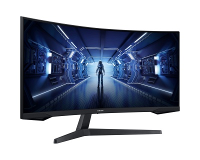 Samsung Curved Monitor  LC34G55TWWPXEN 34 ", VA, UWQHD, 3440 x 1440, 21:9, 1 ms, 250 cd/m², Black, 165 Hz, HDMI ports quantity 1