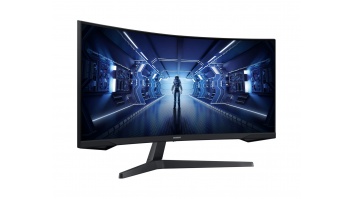 Samsung Curved Monitor  LC34G55TWWPXEN 34 ", VA, UWQHD, 3440 x 1440, 21:9, 1 ms, 250 cd/m², Black, 165 Hz, HDMI ports quantity 1