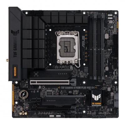 Asus TUF GAMING B760M-PLUS WIFI D4 Processor family Intel, Processor socket  LGA1700, DDR4 DIMM, Memory slots 4, Supported hard disk drive interfaces 	SATA, M.2, Number of SATA connectors 4, Chipset  Intel B760, mATX