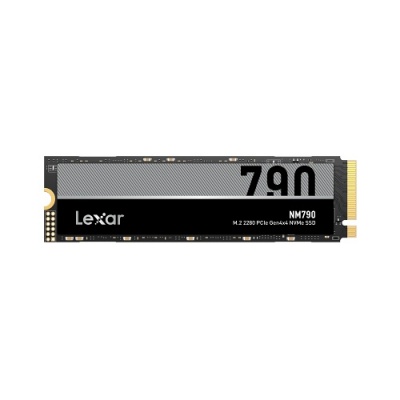 Lexar SSD  NM790 4000 GB, SSD form factor M.2 2280, SSD interface M.2 NVMe, Write speed 6500 MB/s, Read speed 7400 MB/s