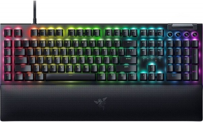 Razer BlackWidow V4 Mechanical Gaming Keyboard, Yellow Switch, US Layout, Wired, Black