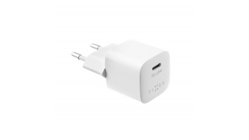 Fixed Mini USB-C Travel Charger Fast charging, White, 20 W