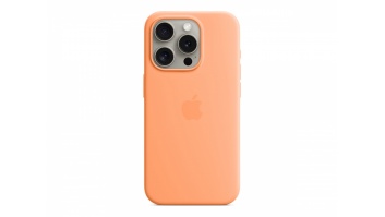 Apple iPhone 15 Pro Silicone Case with MagSafe - Orange Sorbet