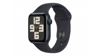 Apple Watch SE GPS 40mm Midnight Aluminium Case with Midnight Sport Band - M/L Apple