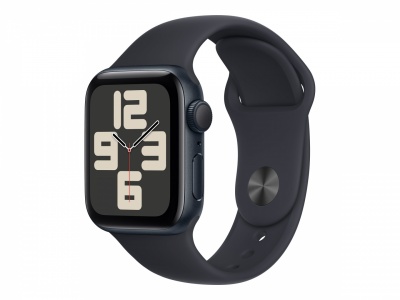 Apple Watch SE GPS 40mm Midnight Aluminium Case with Midnight Sport Band - M/L Apple