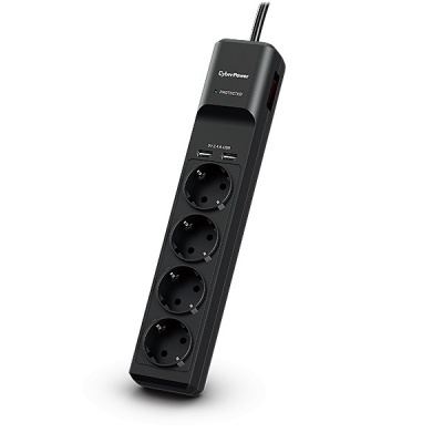 CyberPower P0420SUD0-DE Surge Protectors Black