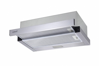 CATA TFB-5160 X Hood, Energy efficiency class C, Width 59.5 cm, Max 297 m³/h, Mechanical control, LED, Stainless steel CATA