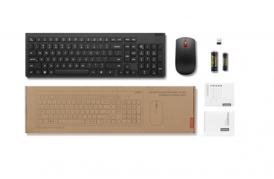 Lenovo Essential Wireless Combo Keyboard & Mouse Gen2 Black Nordic