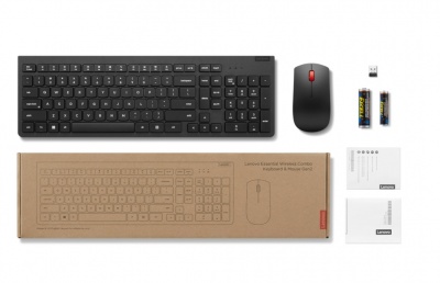 Lenovo Essential Wireless Combo Keyboard & Mouse Gen2 Black US Euro 103P