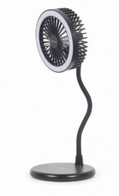 Gembird TA-WPC10-LEDFAN-01 Desktop fan with lamp and wireless charger Gembird