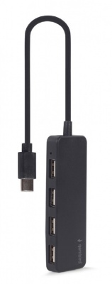 Gembird UHB-CM-U2P4-01 4-port USB Type-C hub, black Gembird